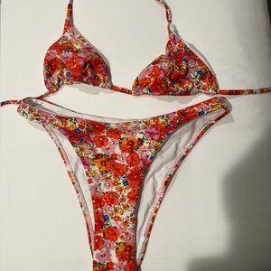 Monday Swimwear Colorful Floral Bikini